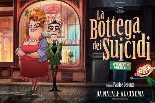La bottega dei suicidi: trailer italiano, poster e immagini del cartoon francese