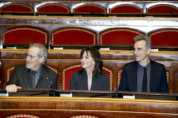 Spielberg e Daniel Day-Lewis portano Lincoln a visitare il Senato italiano 