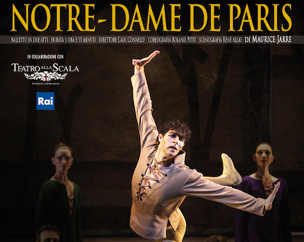 Roberto Bolle sbarca al cinema per tre giorni con il ballo di Notre-Dame de Paris