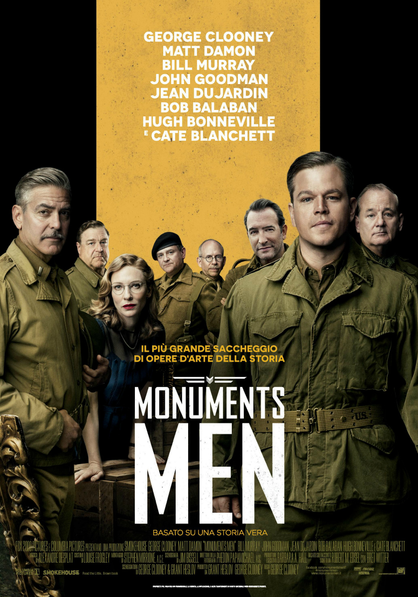 “Monuments Men” al cinema dal 13 febbraio, Clooney torna alla regia