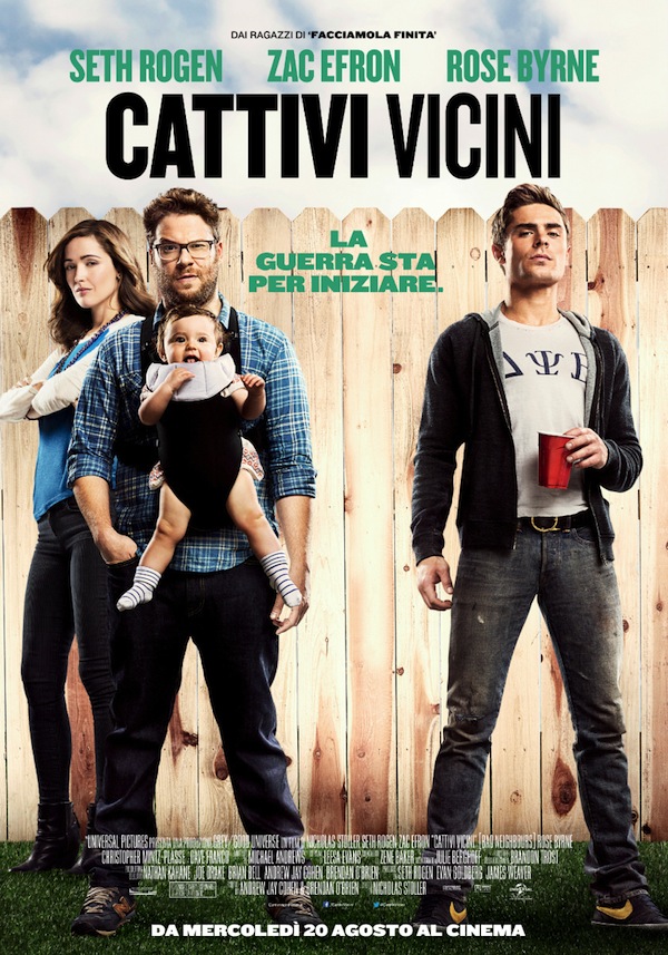 Cattivi vicini: il trailer italiano del film con Zac Efron e Seth Rogen