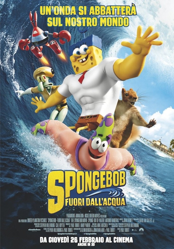 Spongebob - Fuori dall'acqua: da oggi al cinema