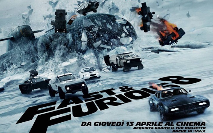 Box Office Italia dal 17 al 23 aprile 2017: Fast And Furious 8 ancora su