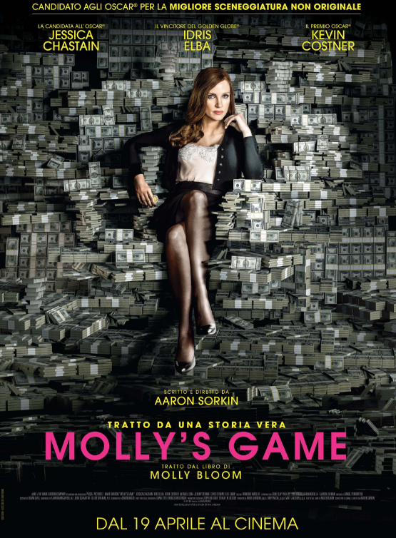 Molly's Game, poster italiano ufficiale del film