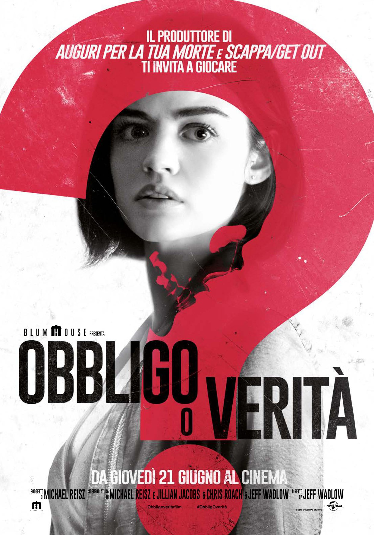 Obbligo o Verità, poster ufficiale italiano del film