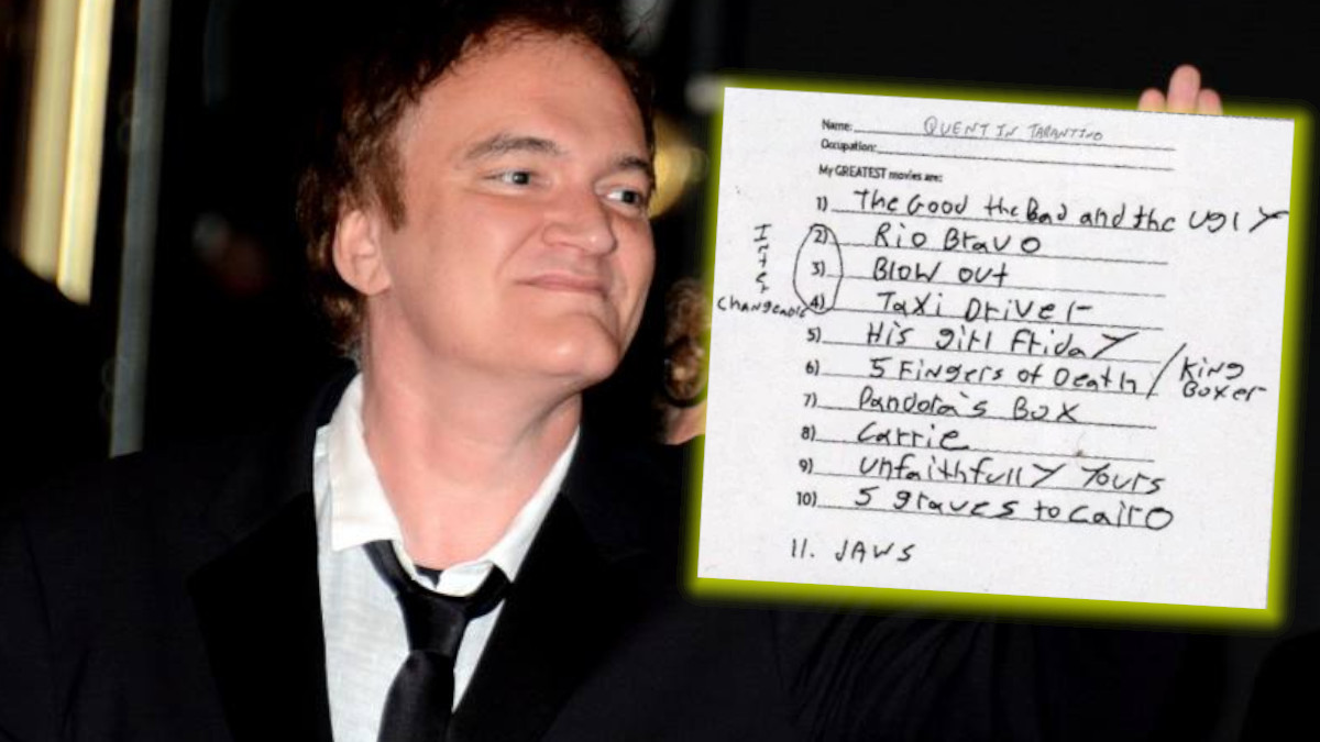 La lista degli 11 film preferiti di Quentin Tarantino è del 2013, occhio alla data